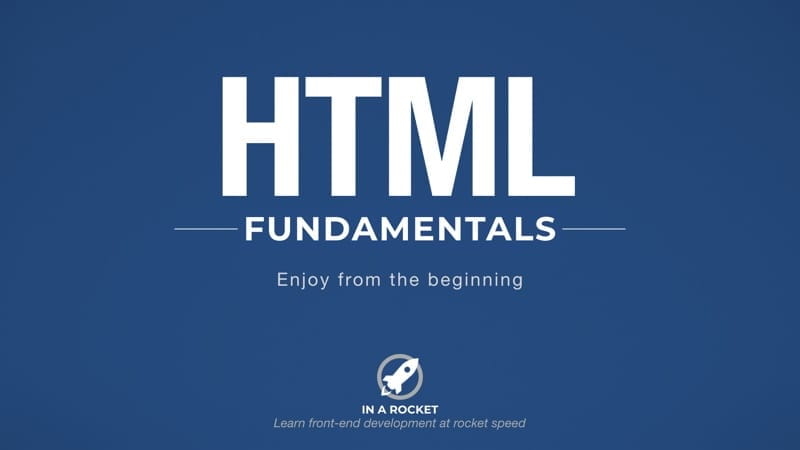 HTML fundamentals course